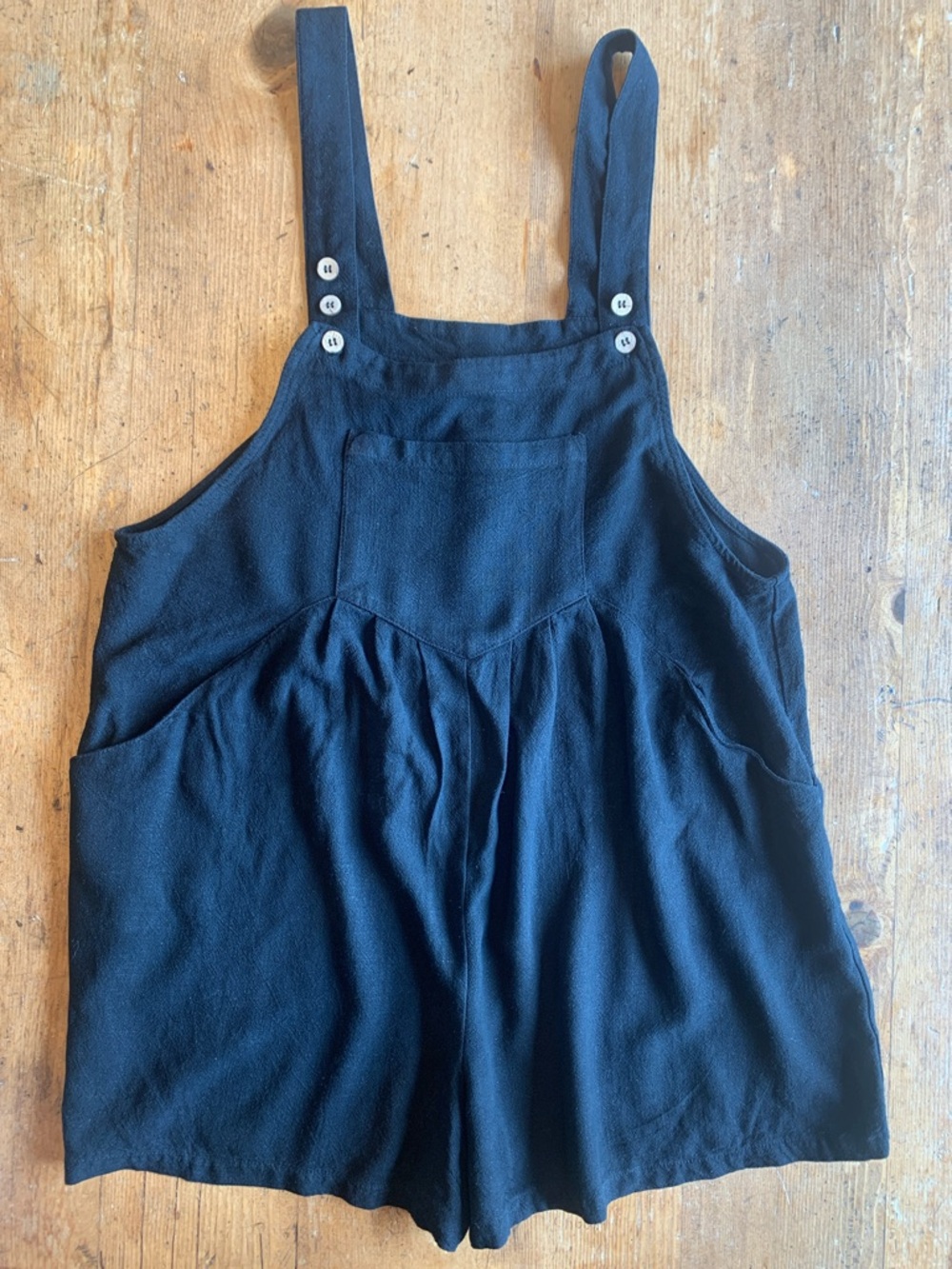 Black Women's Suspender Romper Shorts